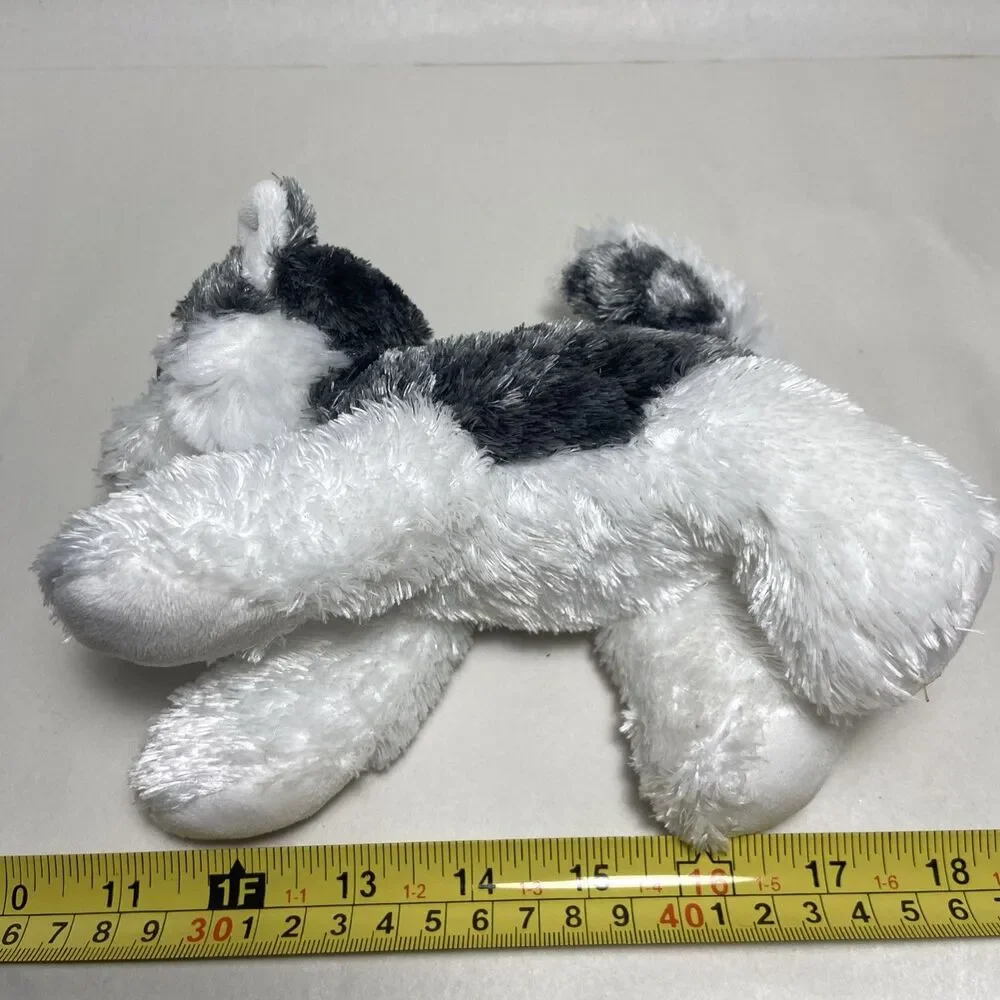 Aurora Husky Plush 8 inch Grey White Blue Eyes Stuffed Animal Puppy Dog